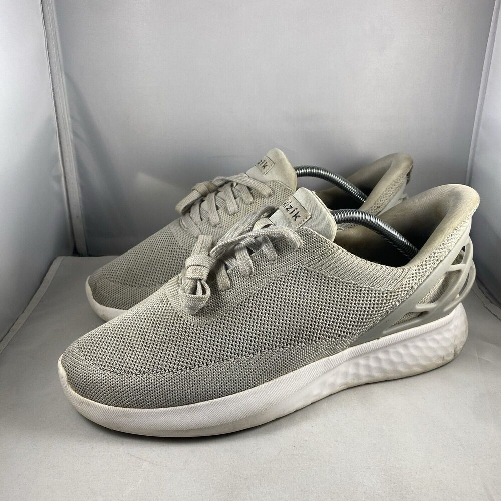 Kizik Athens Hands Free Gray Shoes Mens Size 9.5 Wide Sneakers Slip On EUC